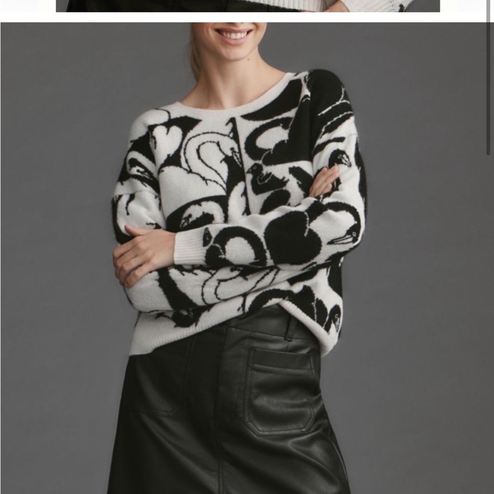Anthropologie cecilia pettersson Maeve swan sweater